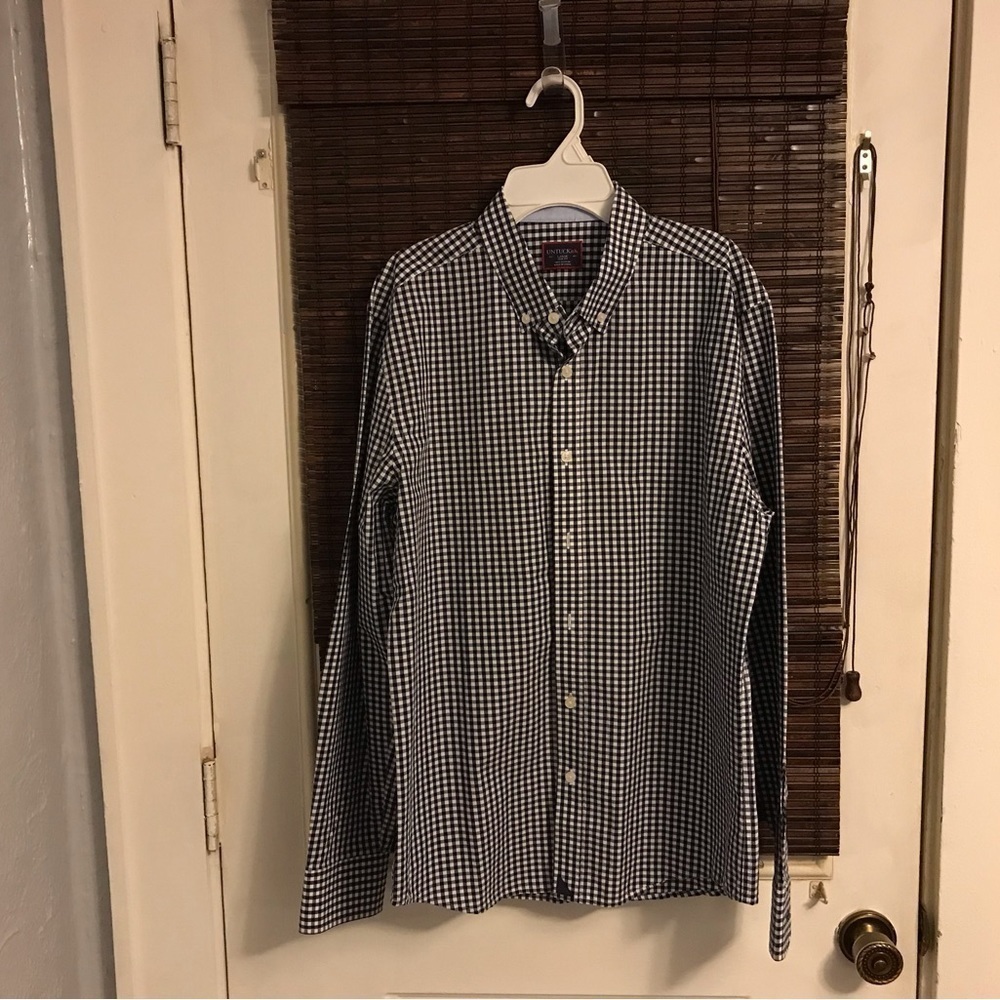 Untuckit  Slim Fit Mens Gingam Button Up Shirt